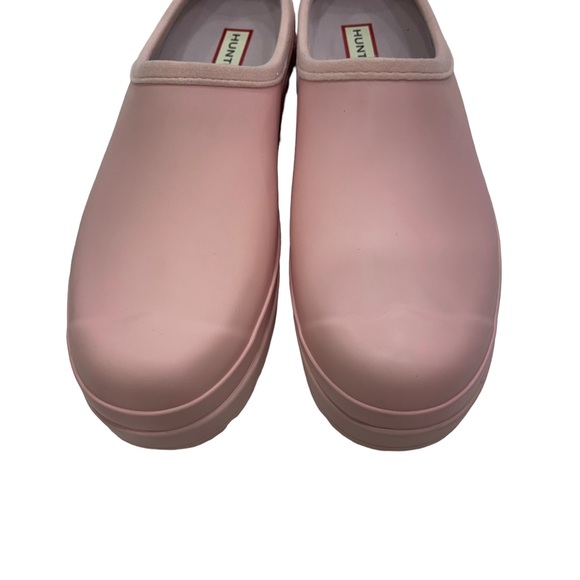 Hunter Azalea Pink Play Platfrom Slip-on Treaded Closed Toe Comfort Clog Shoe 9 - Picture 5 of 13